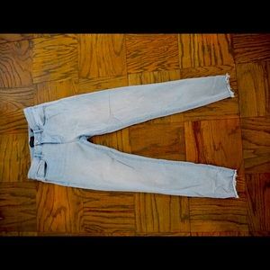 Mid Rise Light Wash Skinny Jeans